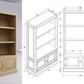 Colonial bookcase-plans