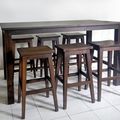 Communal dining furniture custom made for Singaporean clients