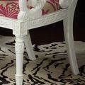 Empire carver chair white legs