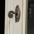 Glass door lock detail