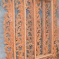Acanthus mirrors solid mahogany wood unfinished