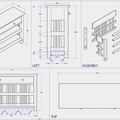 Console table shop drawing