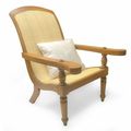 Teak wood lazy chair full view