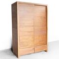 teak wood wardrobe full view