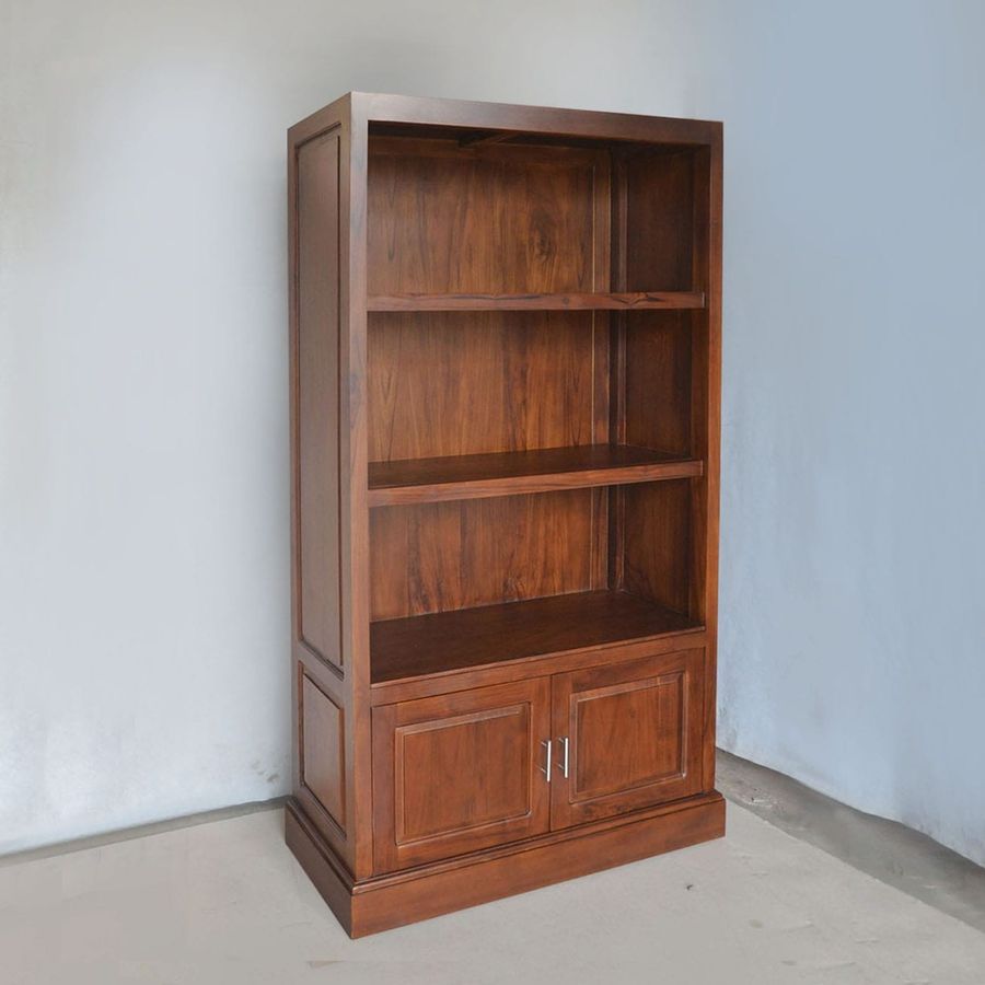 Colonial bookcase teak wood