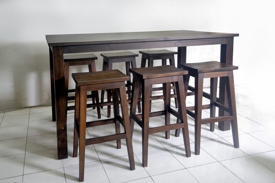 Communal dining furniture custom made for Singaporean clients