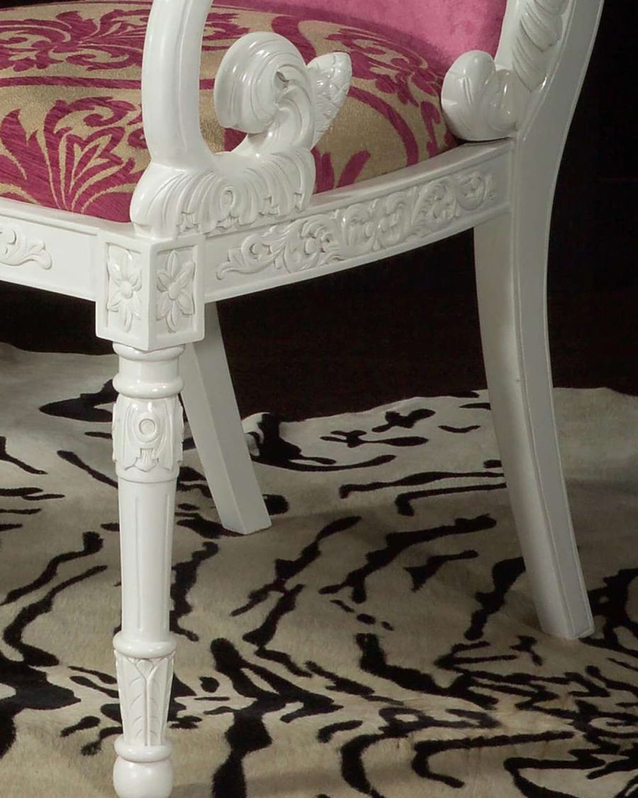 Empire carver chair white legs