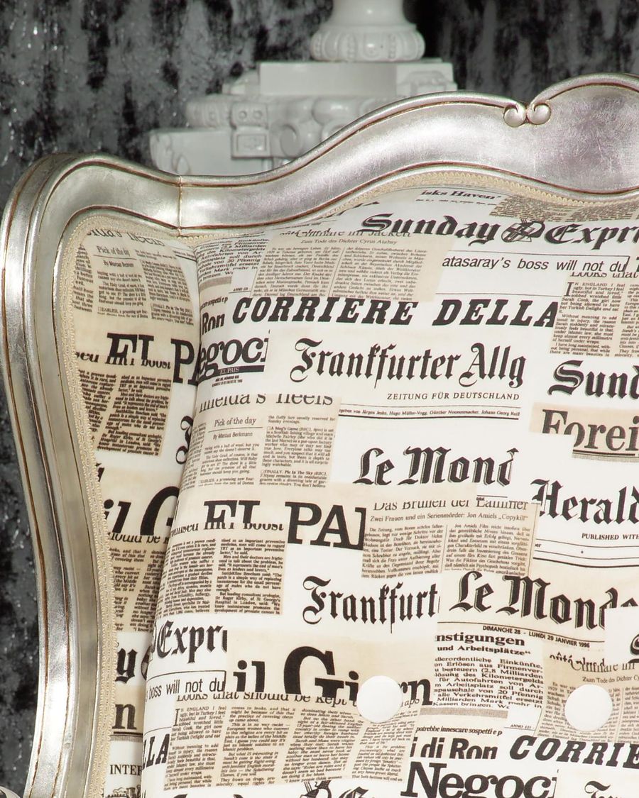 French Louis XV bergere wings back custom fabric detail