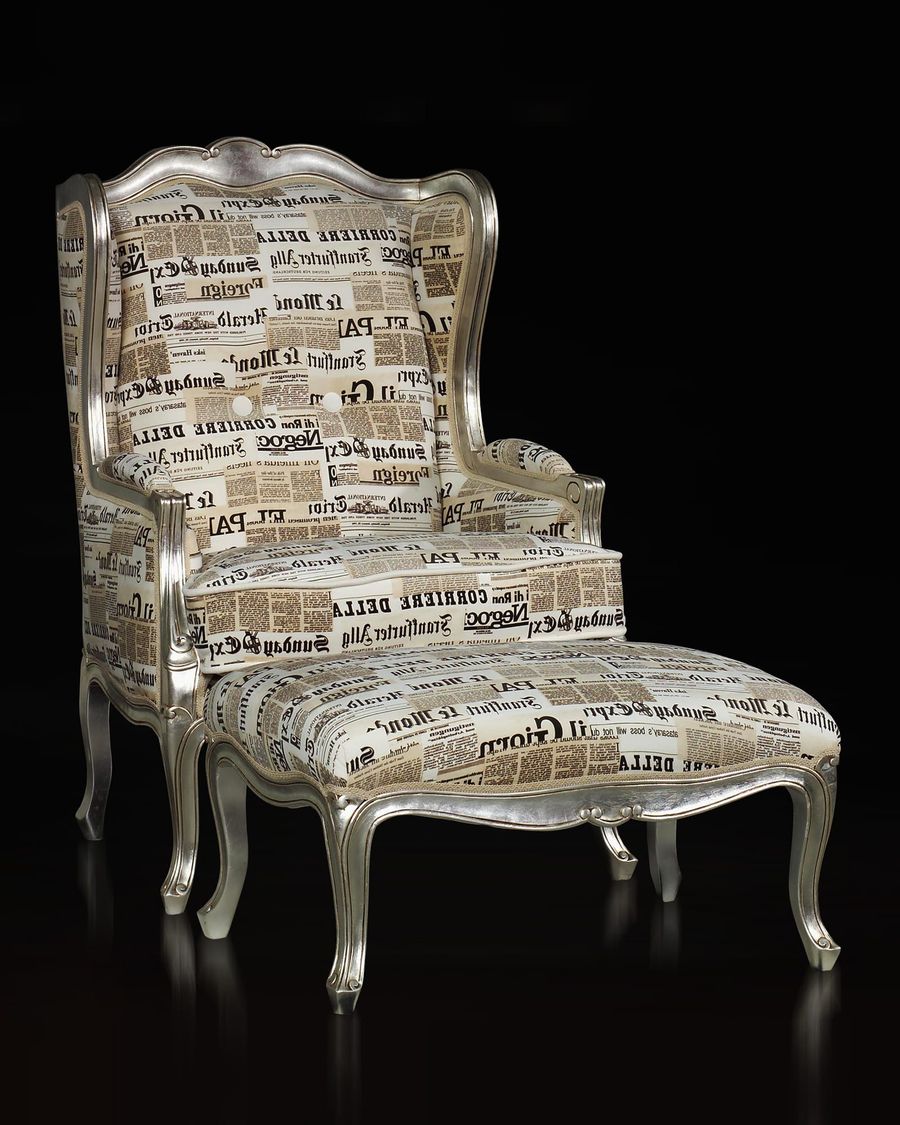 French Louis XV bergere wings back custom