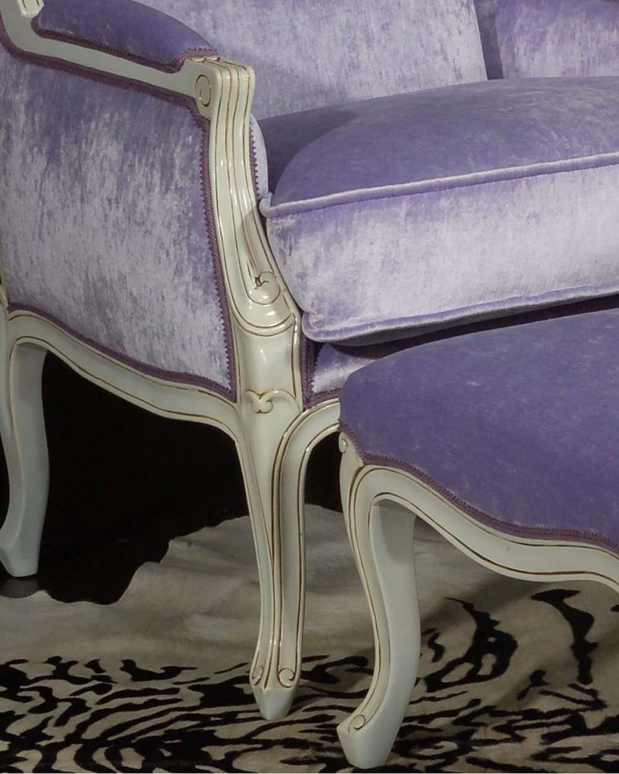 French Louis XV bergere wings back legs