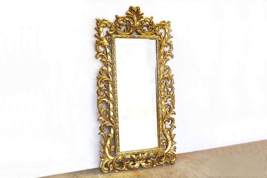 Acanthus mirror left front view