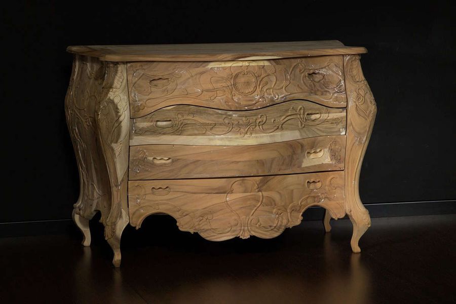 French Louis CV rococo dresser unfinished