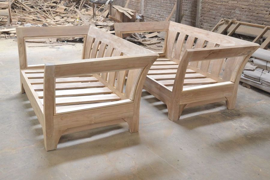 Teak wood frame detail