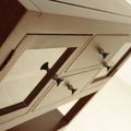 Mahogany simple sideboard top side detail