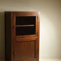 Mahofany simple cupboard glass doors