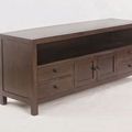 Mahogany wood plain tv stand