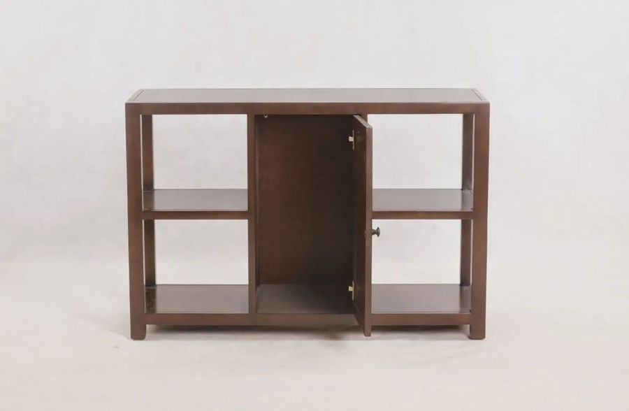 Plain simple console door opened