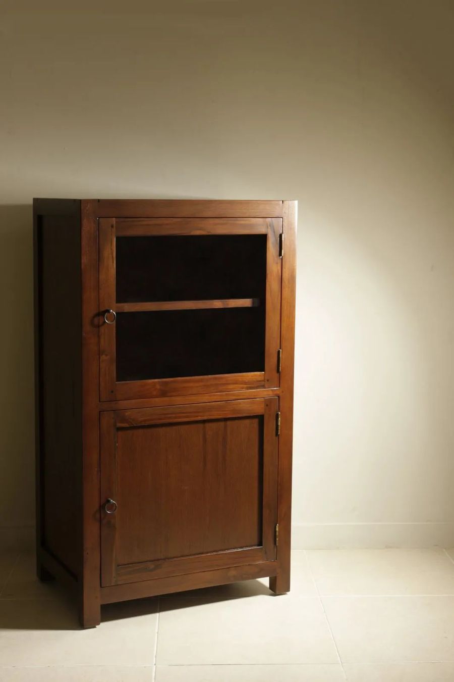 Mahofany simple cupboard glass doors