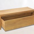 Bali teak bathroom storage benchdrawer detail
