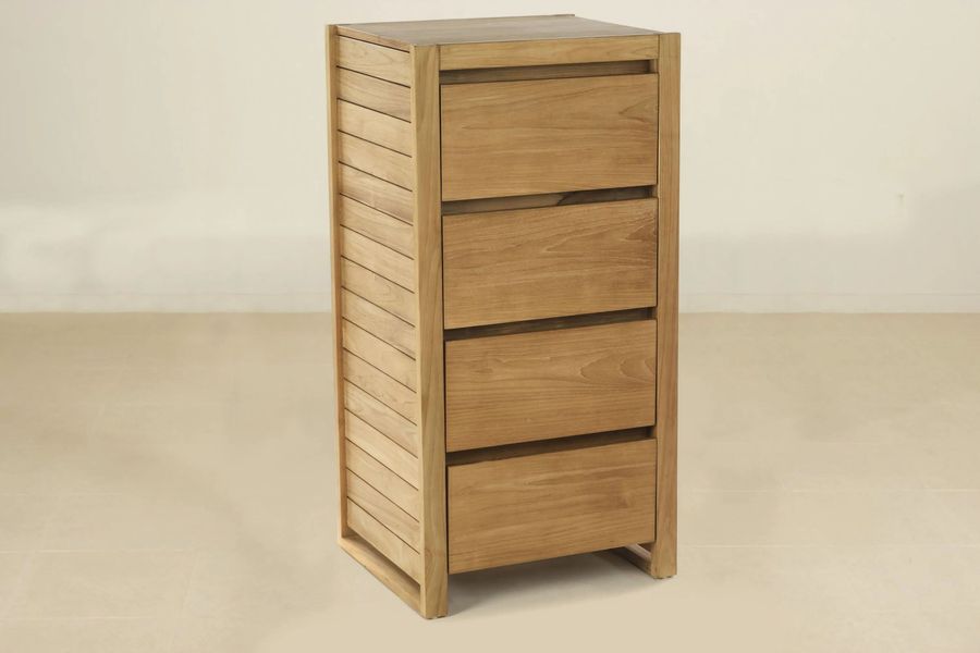 Bali teak bathroom commode 4 drawers