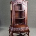 French antique late baroque vitrine reproduction