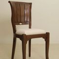 Biedermeier dining chair seat detail