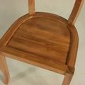 Solid wood seat of the teak dining chair
