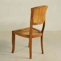 Back side view of the teak dining chair