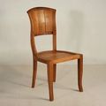 Biedermeier dining chair teak wood
