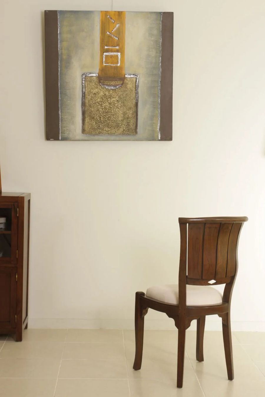 Biedermeier dining chair back view