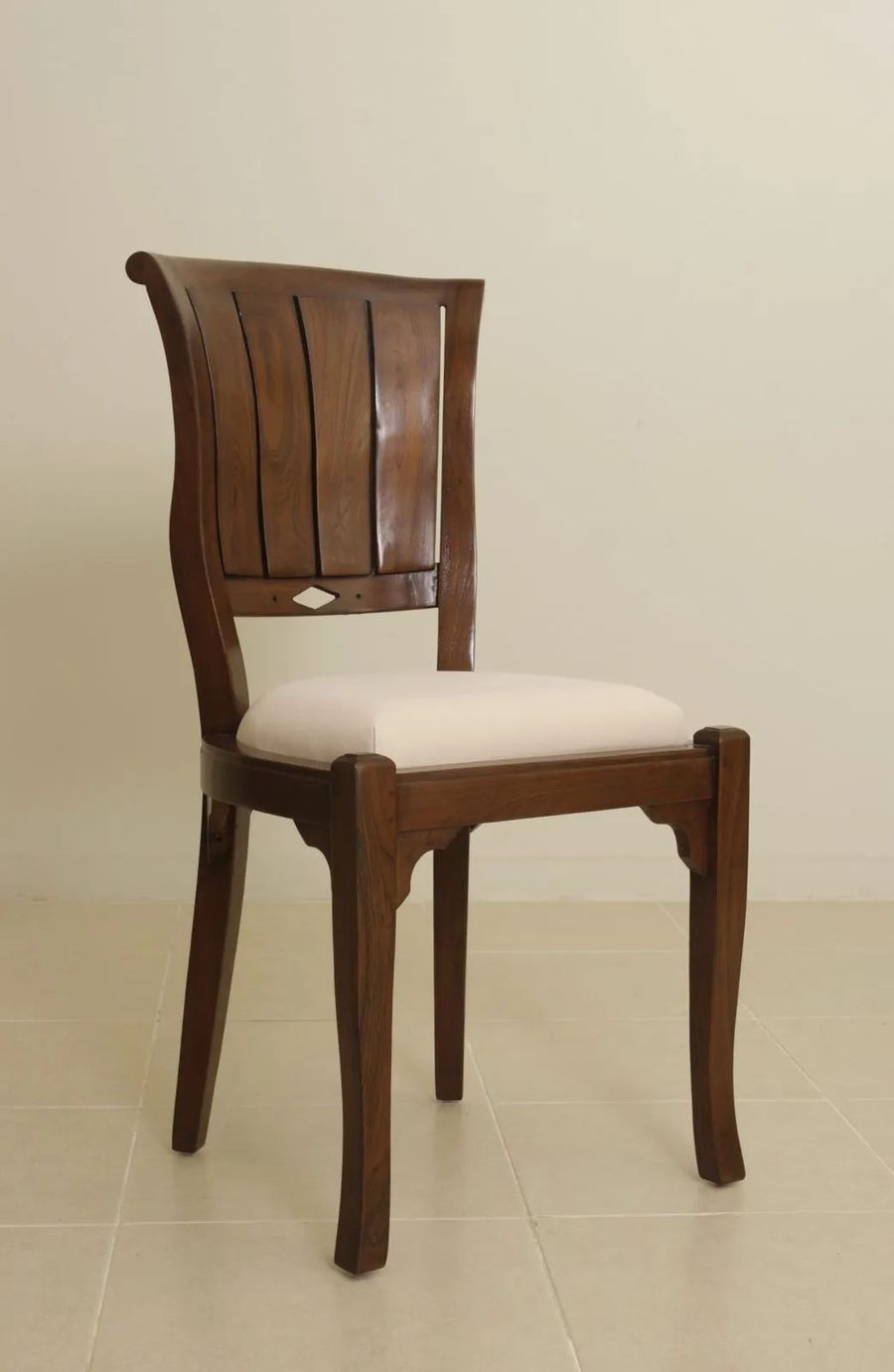 Biedermeier dining chair seat detail