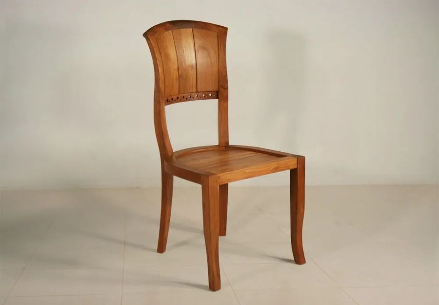 Biedermeier dining chair teak wood