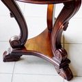 Chippendale accent table triangle base