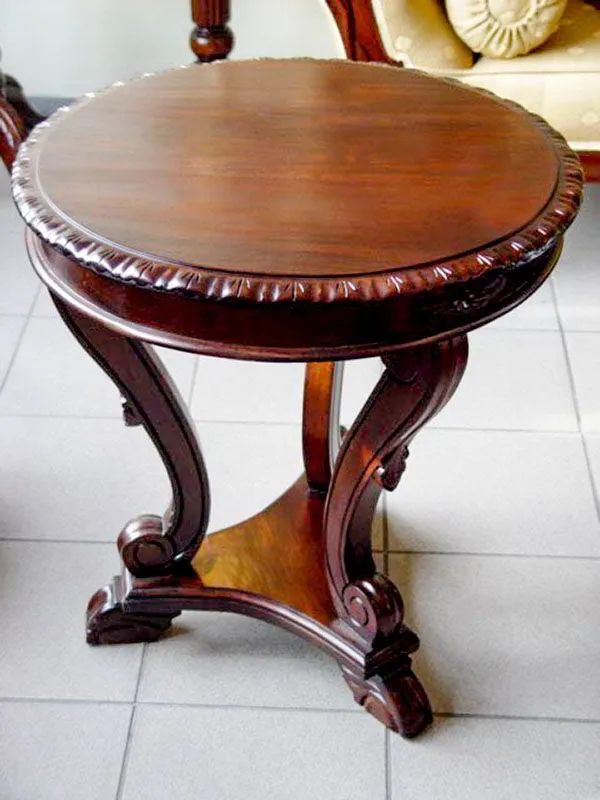 Teardrops carving edges solid wood top leaf