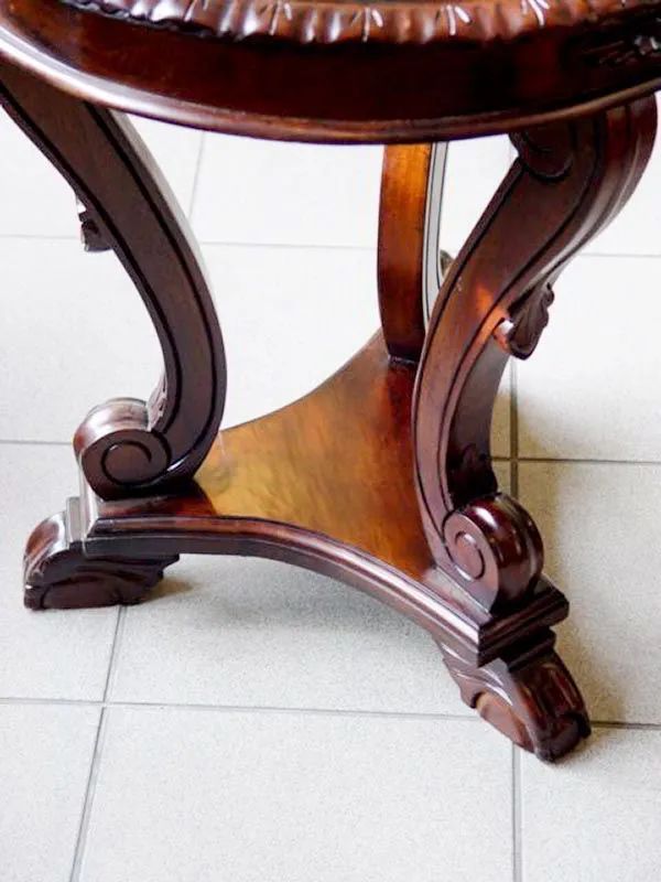 Chippendale accent table triangle base