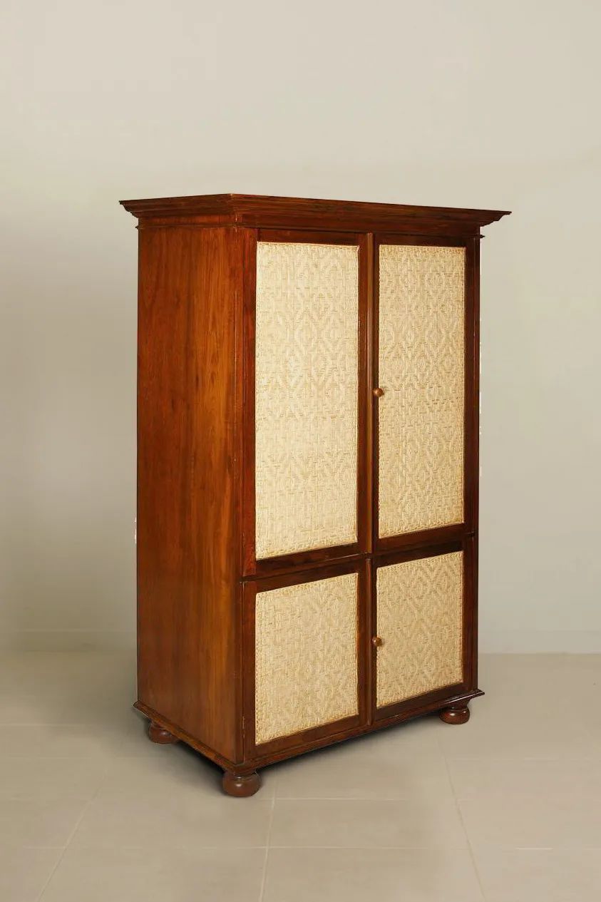 Rattan armoire