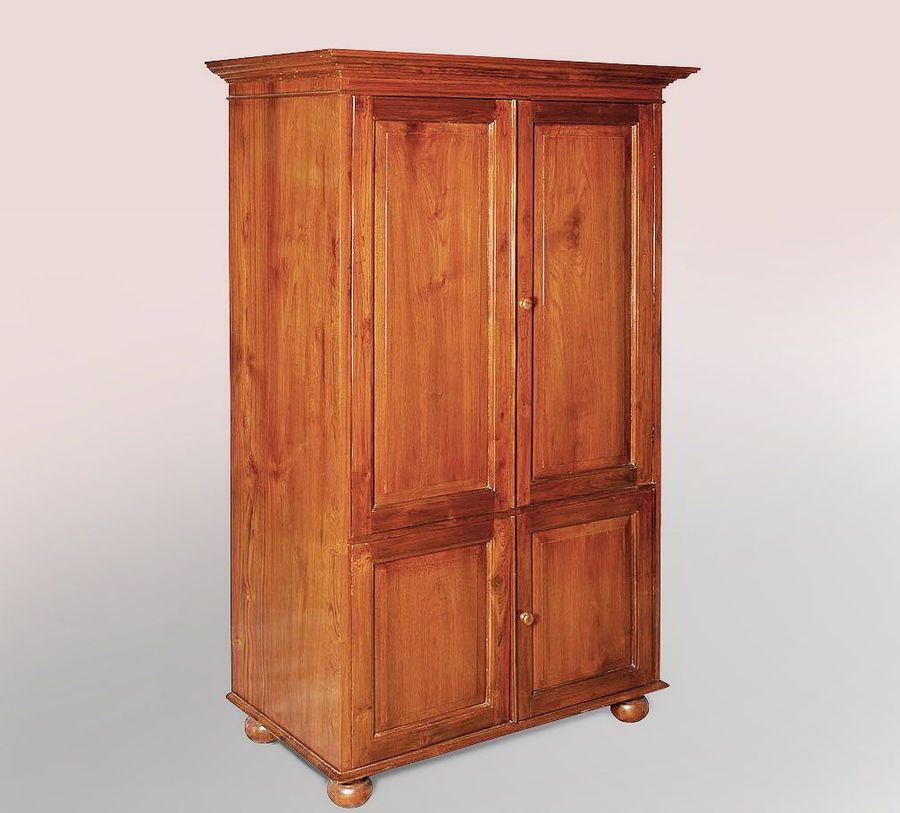 Colonial tv armoire pocket doors