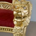 Lion king chair  carcing detail
