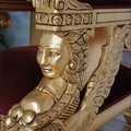 Medieval chair carving 