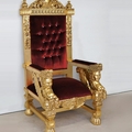 Medieval chair gold paint