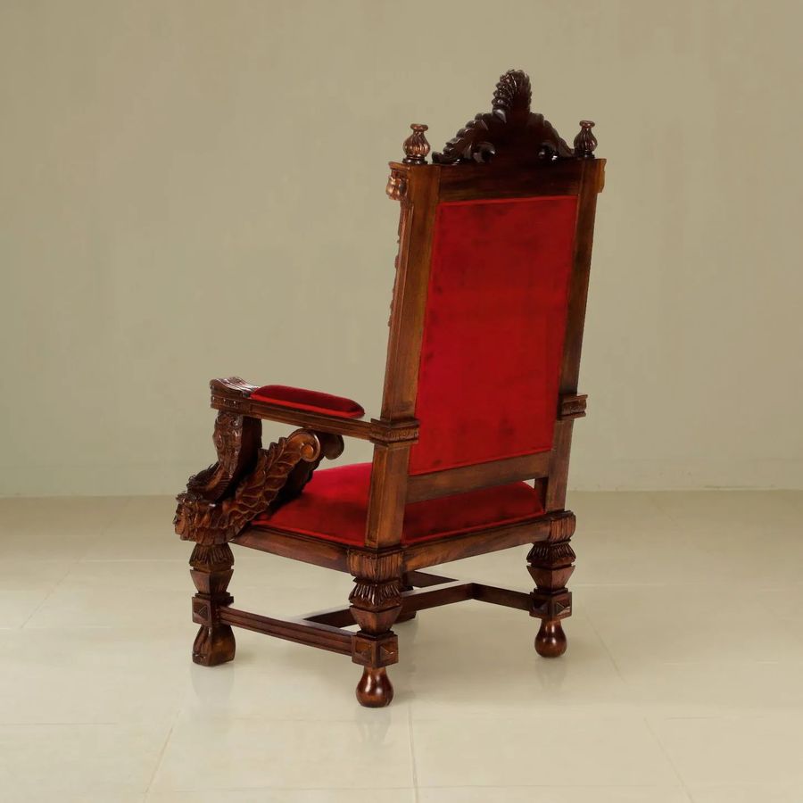 King ralphs medieval chair back
