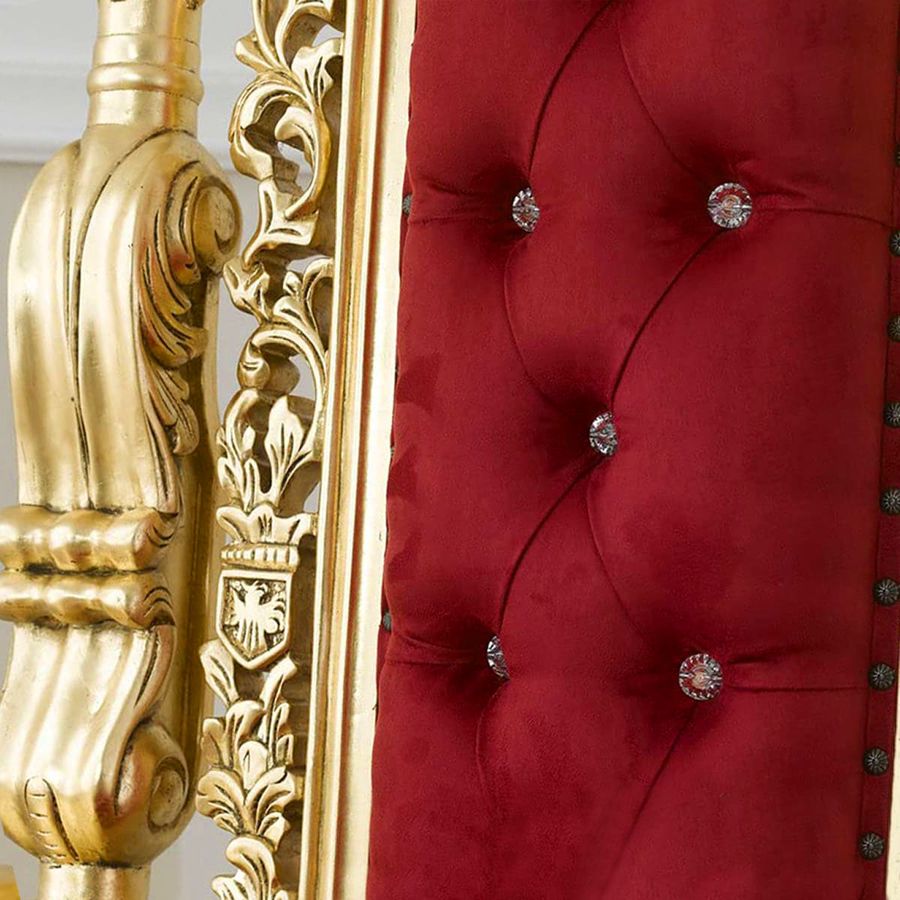 Lion king chair tufted backrest