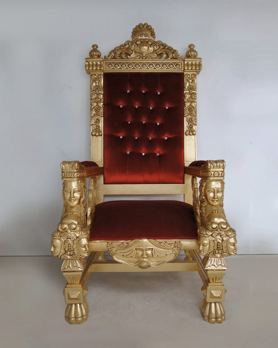 Medieval chair front view