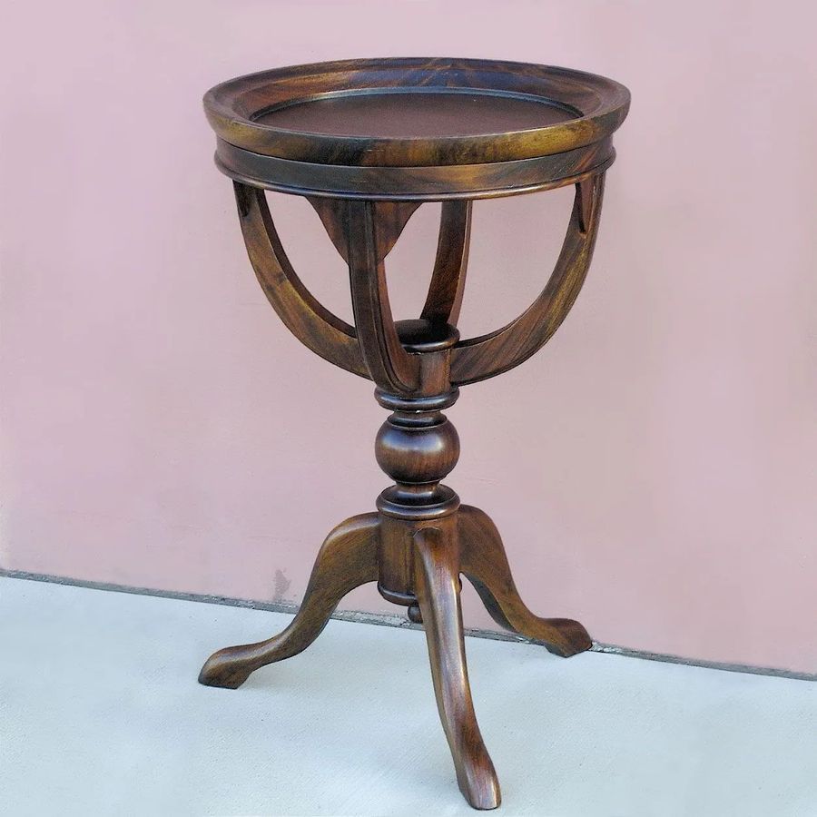 Empire tea table mahogany wood