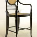 Sheraton bar chair rattan seat