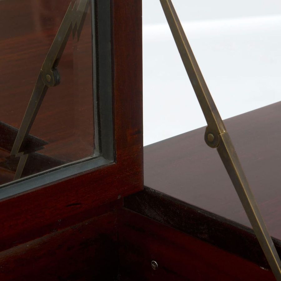 Flip up mirror solid brass hinge