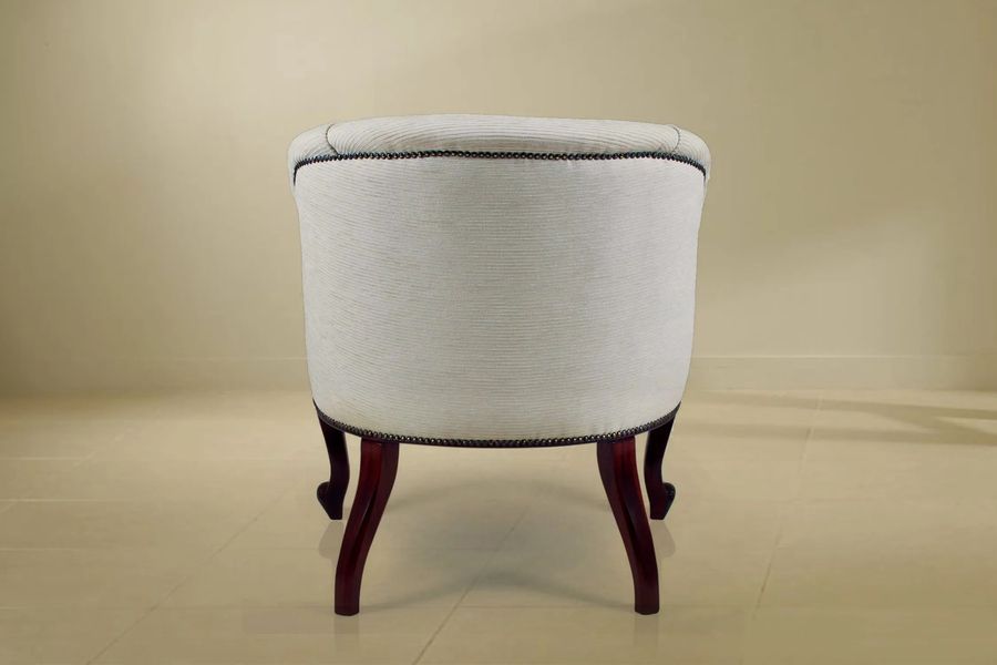 Back side detail of  the Georgian tub chair