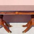 Regency dining table fixed without top leaf extensions