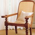 Regency lazy chair arm rest rotated to front