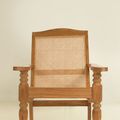 Regency teak lazy chair front detail